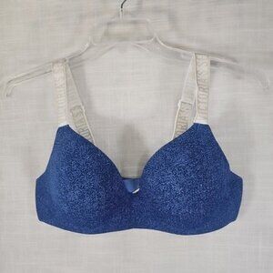 Victoria's Secret Blue T-Shirt Bra-Size: 38C